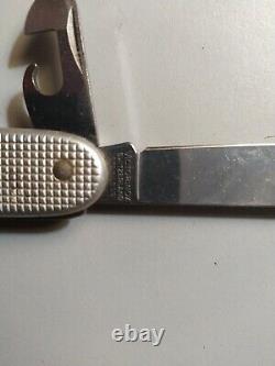RARE! Unused New Victorinox KL 92 Swiss Stainless Steel Pocket Knife, Silver