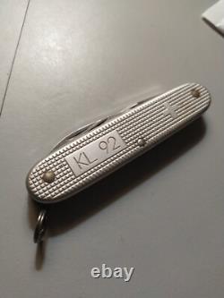 RARE! Unused Victorinox KL 92 Swiss Stainless Steel Pocket Knife, Silver Color