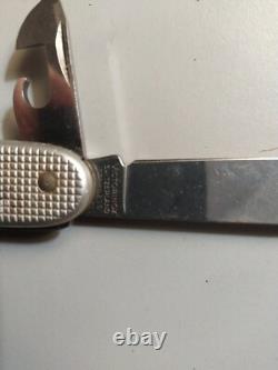 RARE! Unused Victorinox KL 92 Swiss Stainless Steel Pocket Knife, Silver Color