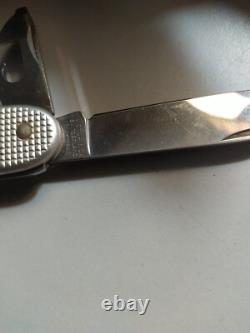 RARE! Unused Victorinox KL 92 Swiss Stainless Steel Pocket Knife, Silver Color
