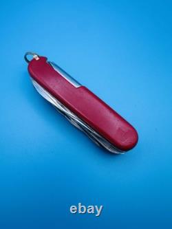 RARE! VICTORINOX MASTER CRAFTSMAN 91mm Swiss Army Knife VICTORIA STAINLESS RED