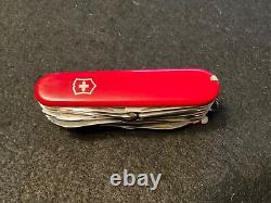 RARE VICTORINOX OFFICER SUISSE ROSTFREI SURVIVAL SWISS ARMY KNIFE TOOLS WithSheath