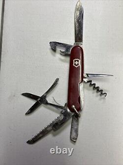 RARE Victoria Vintage Victorinox Huntsman/handyman MAU 91mm Swiss Army Knife 50s