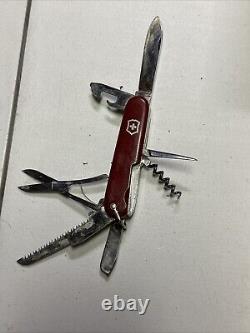 RARE Victoria Vintage Victorinox Huntsman/handyman MAU 91mm Swiss Army Knife 50s