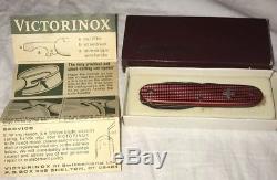 RARE Victorinox Alox Old Cross Pioneer brass liner Swiss Army knife red UNUSED