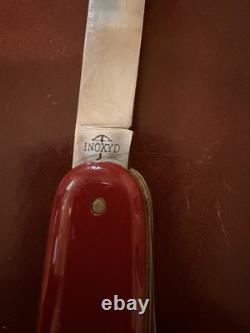 RARE Victorinox ELSENER SCHWYZ INOXYD Swiss Made 91m Rivets Bail Vintage c1940's