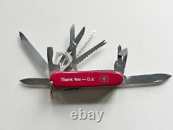 RARE Victorinox Swiss Army Knife SAK Gift from O. J. Simpson 1985 with Case