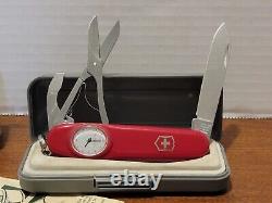 RARE Victorinox Time Keeper Swiss Army Pocket Knife Multi-Tool Pen with OG Case