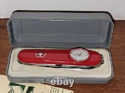 RARE Victorinox Time Keeper Swiss Army Pocket Knife Multi-Tool Pen with OG Case