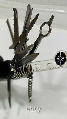 RARE Vintage EP Early Patent Wenger Swiss Army Knife Matterhorn Standard Black