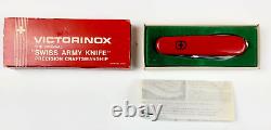RARE Vintage Never Used Victorinox Swiss Army Knife Pioneer Red Alox w Box MINT