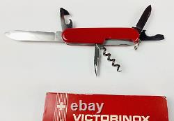 RARE Vintage Never Used Victorinox Swiss Army Knife Pioneer Red Alox w Box MINT