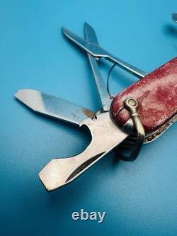 RARE Vintage VICTORINOX Climber 84mm! VICTORIA OFFICIER Swiss Army Knife RED