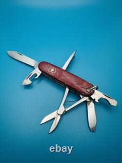 RARE Vintage VICTORINOX Climber 84mm! VICTORIA OFFICIER Swiss Army Knife RED