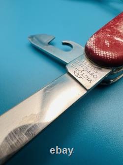 RARE Vintage VICTORINOX Climber 84mm! VICTORIA OFFICIER Swiss Army Knife RED