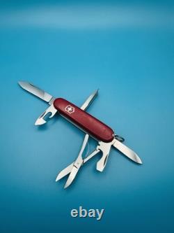 RARE Vintage VICTORINOX Salesman 84mm! Swiss Army Knife Multi Tool RED