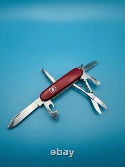 RARE Vintage VICTORINOX Salesman 84mm! Swiss Army Knife Multi Tool RED