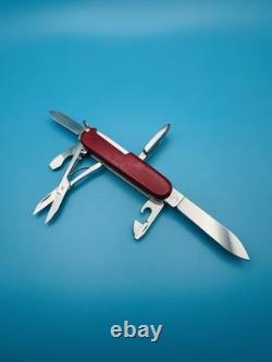 RARE Vintage VICTORINOX Salesman 84mm! Swiss Army Knife Multi Tool RED