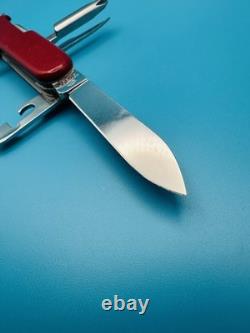 RARE Vintage VICTORINOX Salesman 84mm! Swiss Army Knife Multi Tool RED