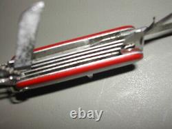 RARE Vintage Victorinox Victoria Officier Suisse Swiss Army Knife 1950's 11 Tool