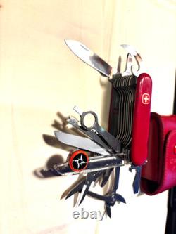 RARE WENGER DELEMONT KNIFE 85MM. SWISS ARMY 28 TOOLS Mint Condition