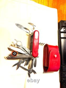 RARE WENGER DELEMONT KNIFE 85MM. SWISS ARMY 28 TOOLS Mint Condition