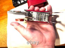 RARE WENGER DELEMONT KNIFE 85MM. SWISS ARMY 28 TOOLS Mint Condition