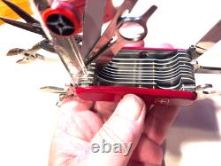 RARE WENGER DELEMONT KNIFE 85MM. SWISS ARMY 28 TOOLS Mint Condition