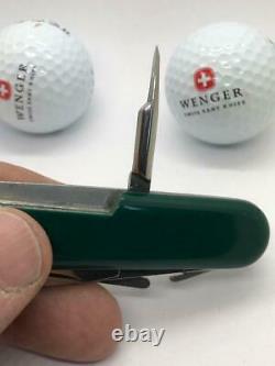 RARE WENGER SWISS ARMY Green Golf Pro Pocket Knife MULTI TOOL SAK new