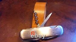 RARE Wenger Swiss Army Knife CIGAR CUTTER, Stainless, Seagram's Etch
