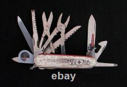 RAREST 100th Annivesary Sterling Silver Victorinox Swiss Champ Army Knife Wenger