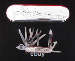 RAREST 100th Annivesary Sterling Silver Victorinox Swiss Champ Army Knife Wenger