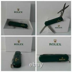 ROLEX Pocket Knife Authentic ROLEX WENGER Delemont Swiss Army Very GC + Gift Box