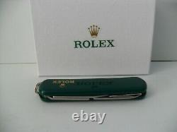 ROLEX Pocket Knife Authentic ROLEX WENGER Delemont Swiss Army Very GC + Gift Box