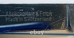 Rare Abercrombie & Fitch SWISS ARMY KNIFE Victorinox Officier Suisse Rostfrei