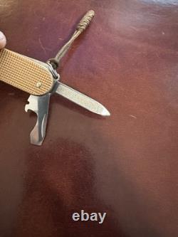 Rare Collectible Vintage Victorinox Gold Copper Alox Cadet 84mm Limited Edition