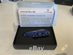 Rare Limited Edition Alox 2015 Victorinox Navy Blue Swiss Army Knife Full Set