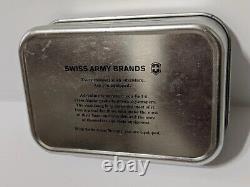 Rare NEW Swiss Army Victorinox HONEYWELL Officier Pocket Knife vintage tin case