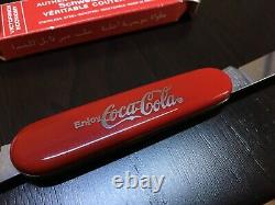 Rare NOS VTG 1980s Victorinox Swiss Army Bantam Coke Coca Cola Metal 84mm Knife