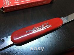 Rare NOS VTG 1980s Victorinox Swiss Army Bantam Coke Coca Cola Metal 84mm Knife