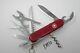 Rare Red Wenger Serrated Master Pocket Knife Delemont Swiss Army Victorinox