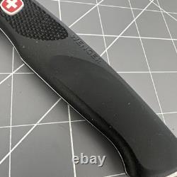 Rare Retired Wenger Swiss Army Ranger Clip 151 Folding Knife Swiss Serrated Blk