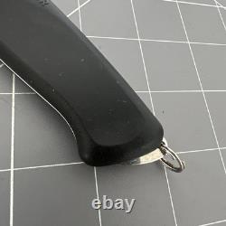 Rare Retired Wenger Swiss Army Ranger Clip 151 Folding Knife Swiss Serrated Blk