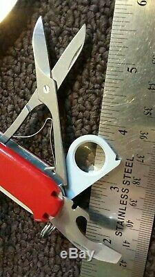 Rare Swiss Army Victorinox Yeoman Pocket Knife Multi Tool Blade Edc