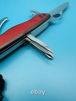Rare VICTORINOX Dual Pro X Swiss Army Knife Multi Tool 111mm GRIP Red / Black
