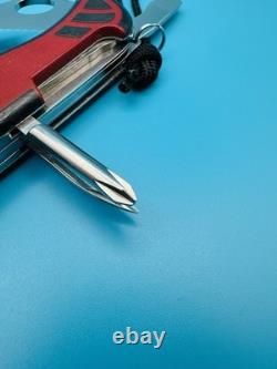 Rare VICTORINOX Dual Pro X Swiss Army Knife Multi Tool 111mm GRIP Red / Black