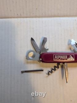 Rare Victorinox Alpineer Switzerland Stainless Rostfrei Officer Suisse Knife