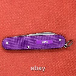 Rare Victorinox Cadet Orchid Violet Alox 2016 Limited Edition Swiss Army knife