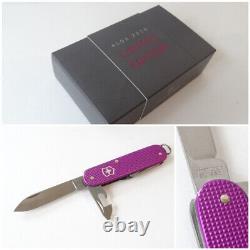 Rare Victorinox Cadet Orchid Violet Alox 2016 Limited Edition Swiss Army knife