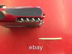 Rare Victorinox Delemont S54 85mm 10 Layer Swiss Army Knife Missing Mag Lens